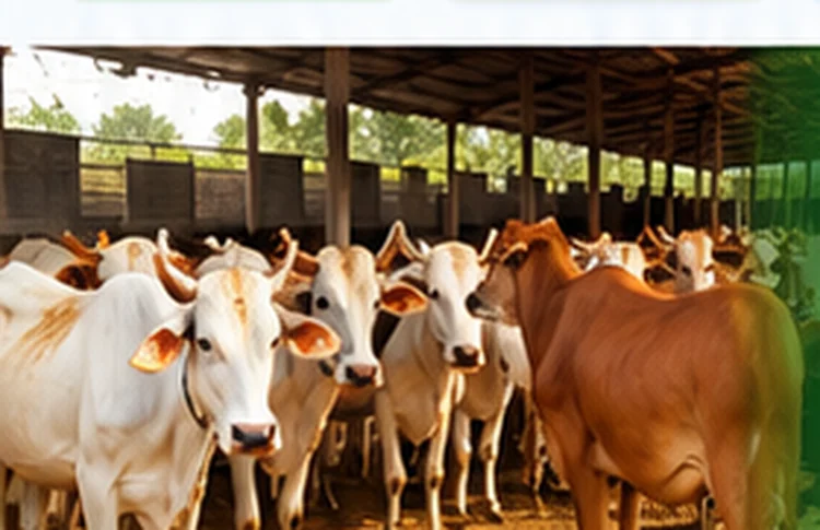 गौशाला में गायों का प्रतीकात्मक दृश्य